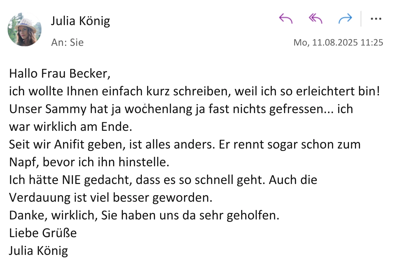 Anifit E-Mail Screenshot 1